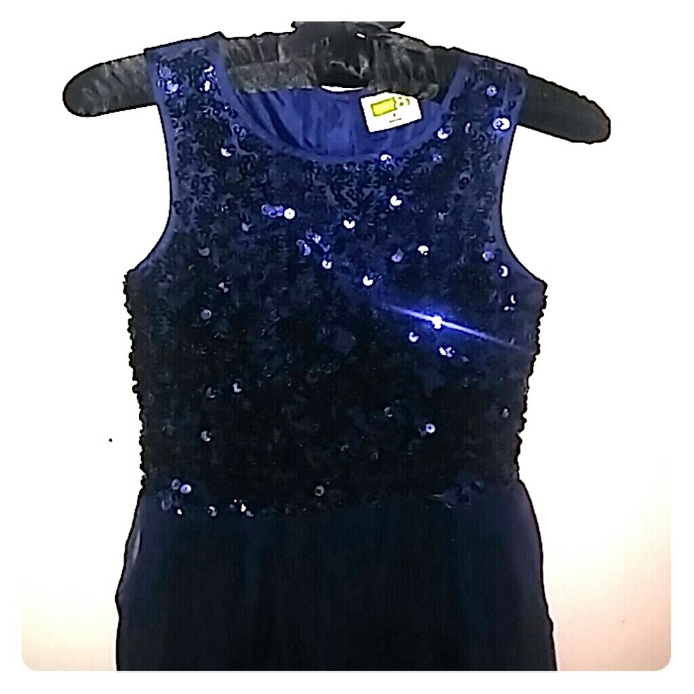 Crazy 8 dressy girls dress color blue Size 8